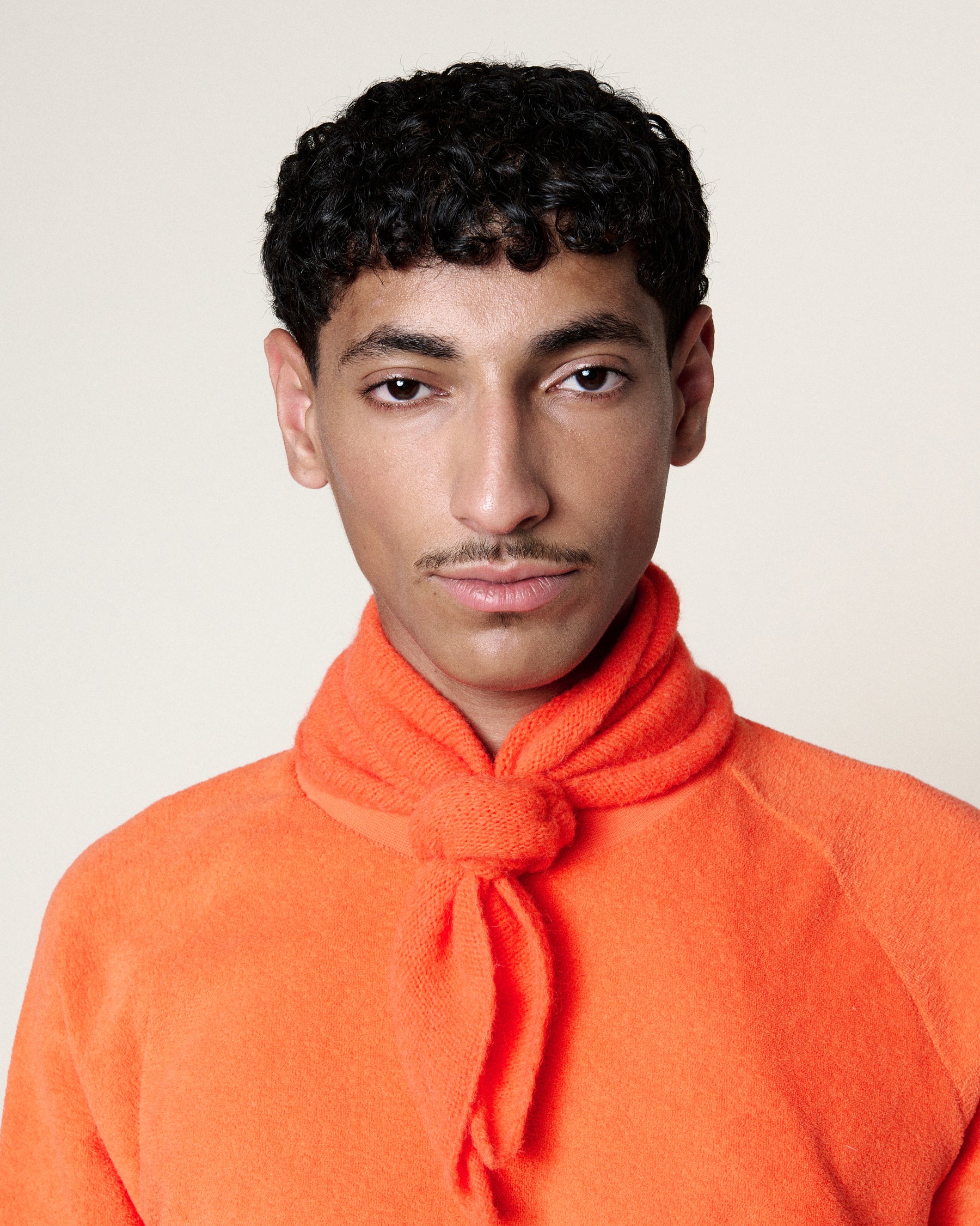 BRIGHT ORANGE BABY BANDANA