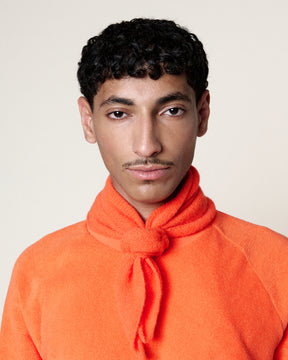 BRIGHT ORANGE BABY BANDANA