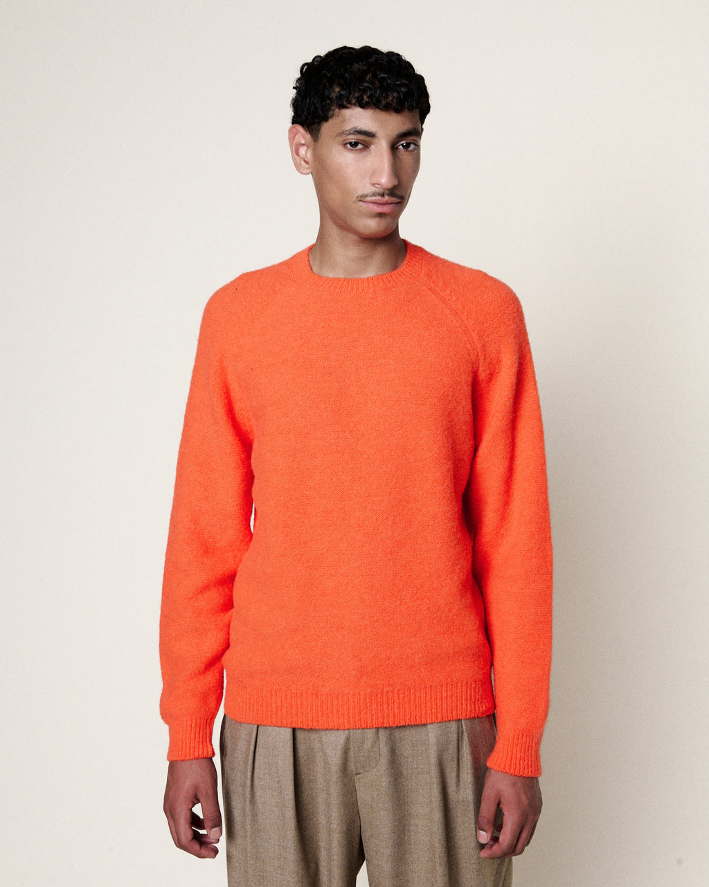 BRIGHT ORANGE BABY BRETT SWEATER