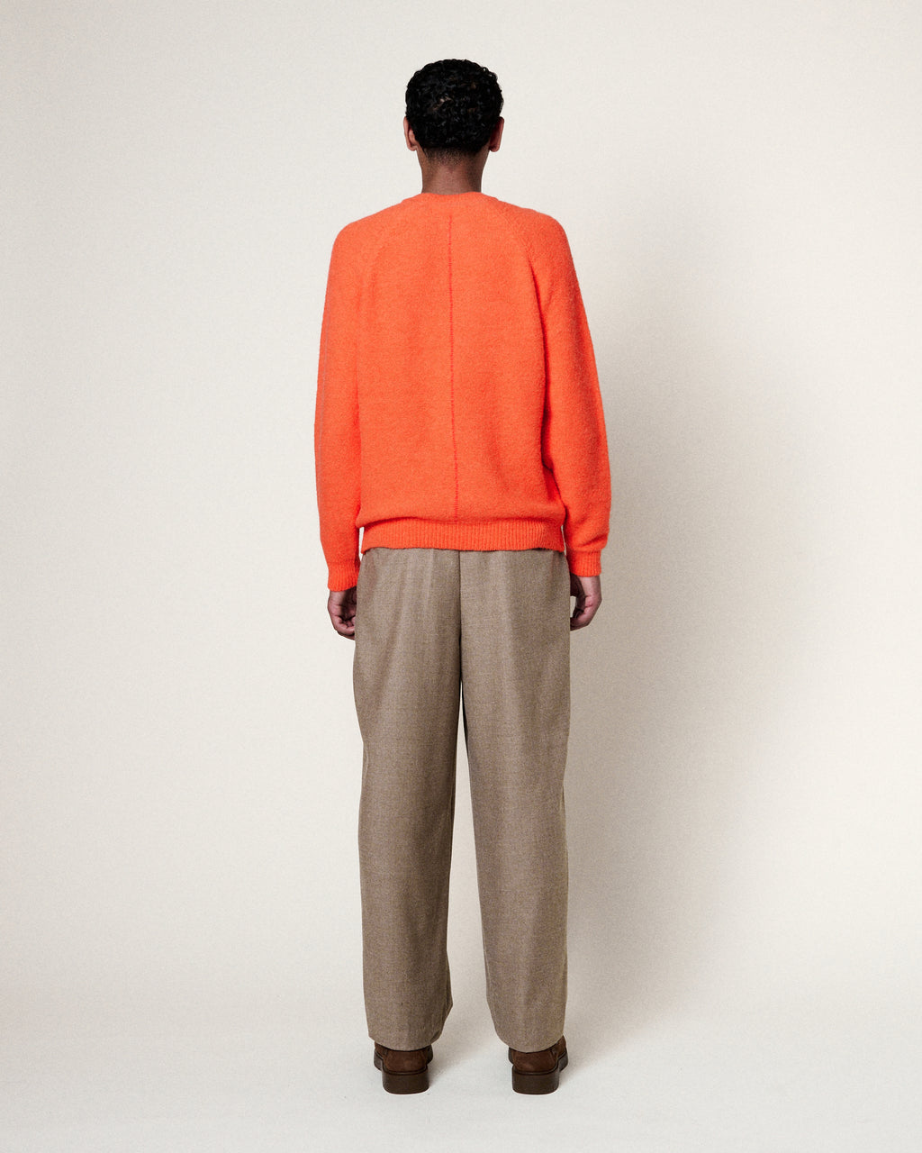 BRIGHT ORANGE BABY BRETT SWEATER
