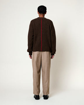 COLIN SHETLAND BRILLIANT BROWN SWEATER