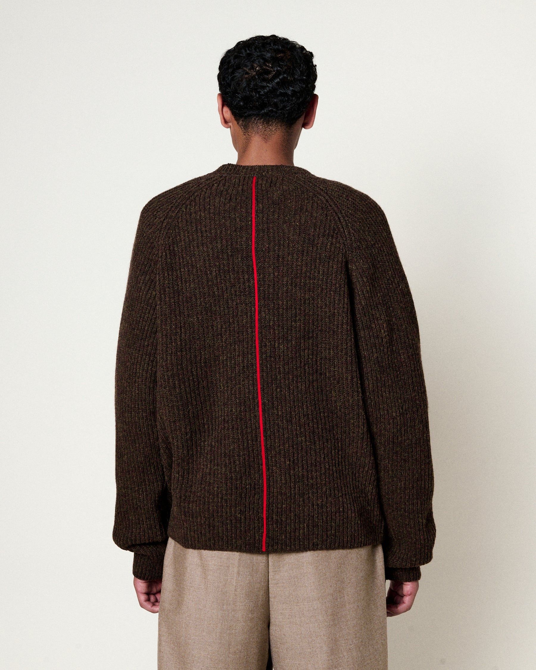 COLIN SHETLAND BRILLIANT BROWN SWEATER