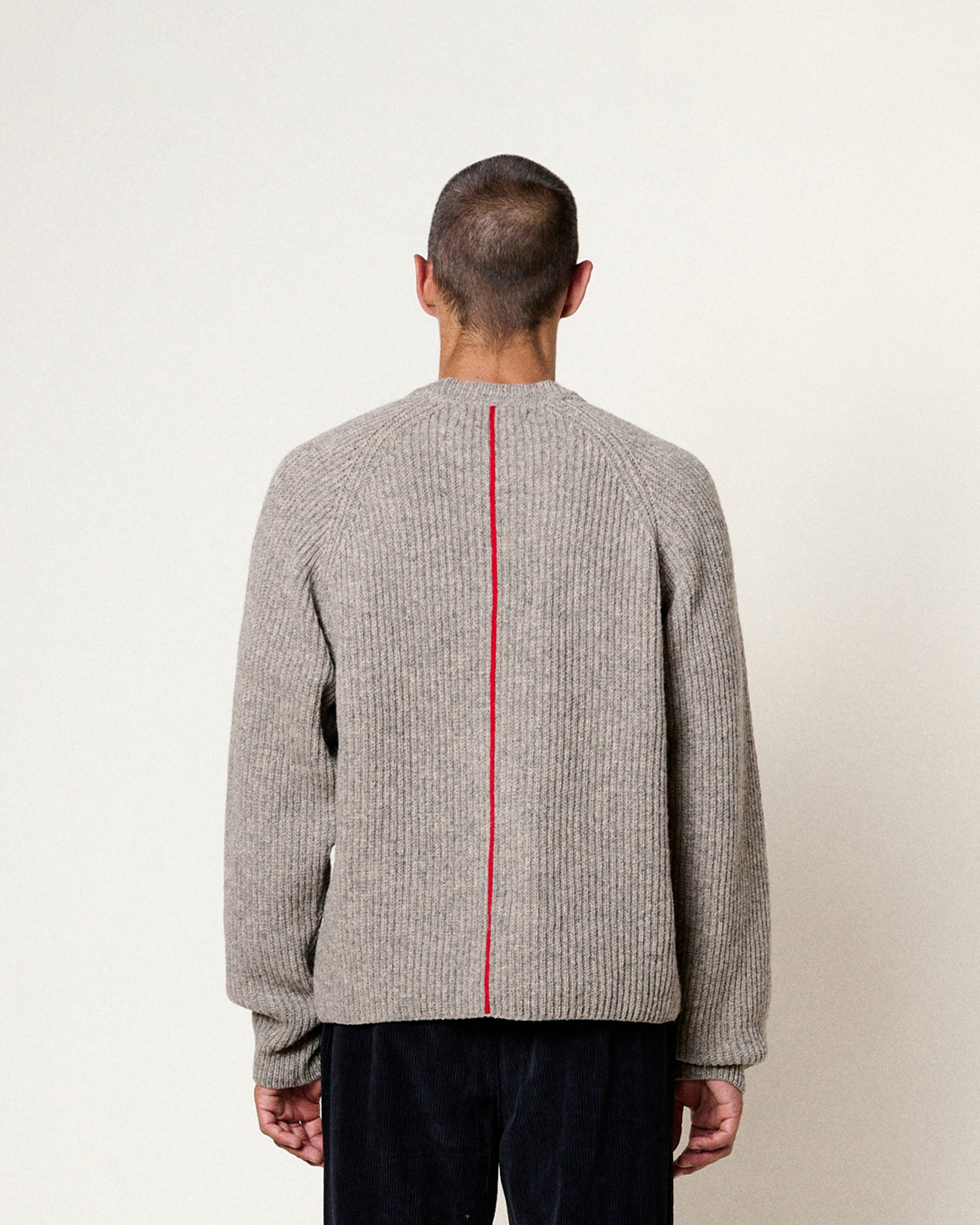 COLIN SHETLAND GREY SWEATER
