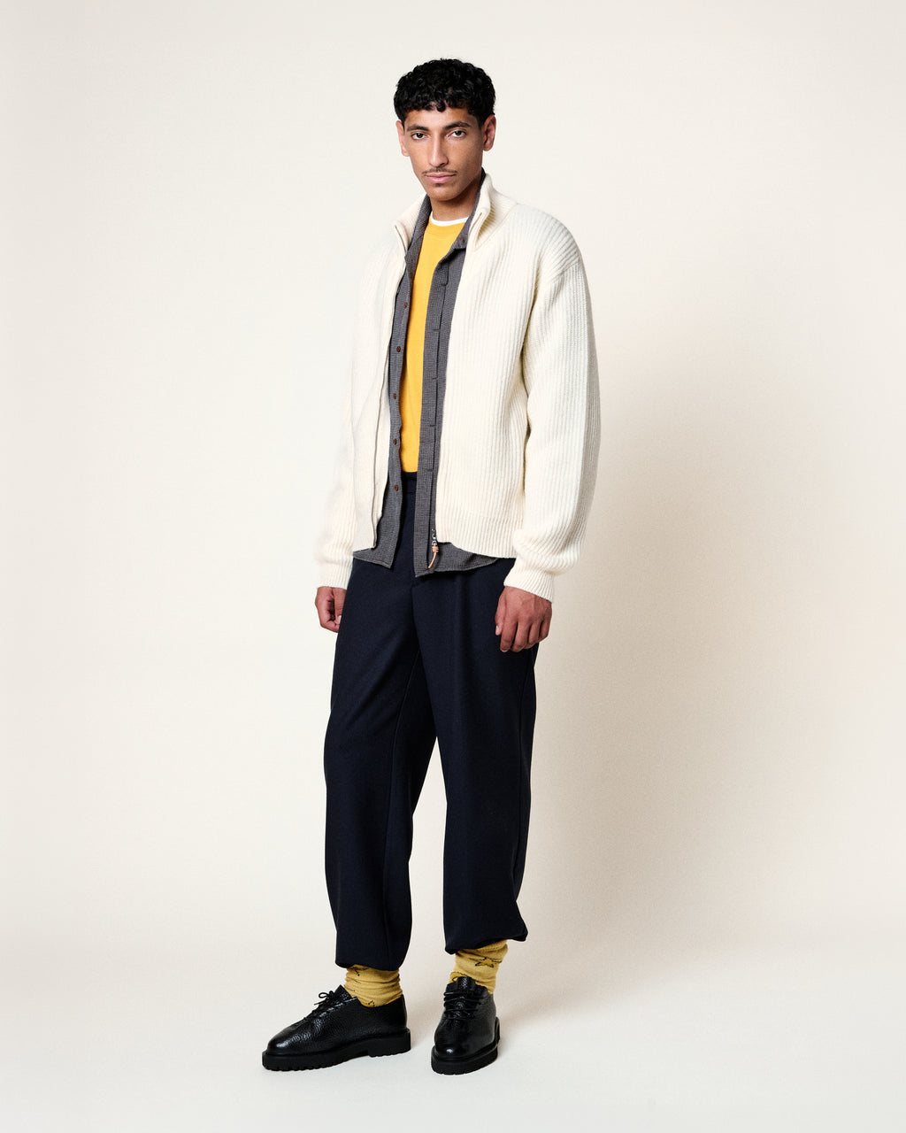 EWAN SHETLAND CREAM SWEATER