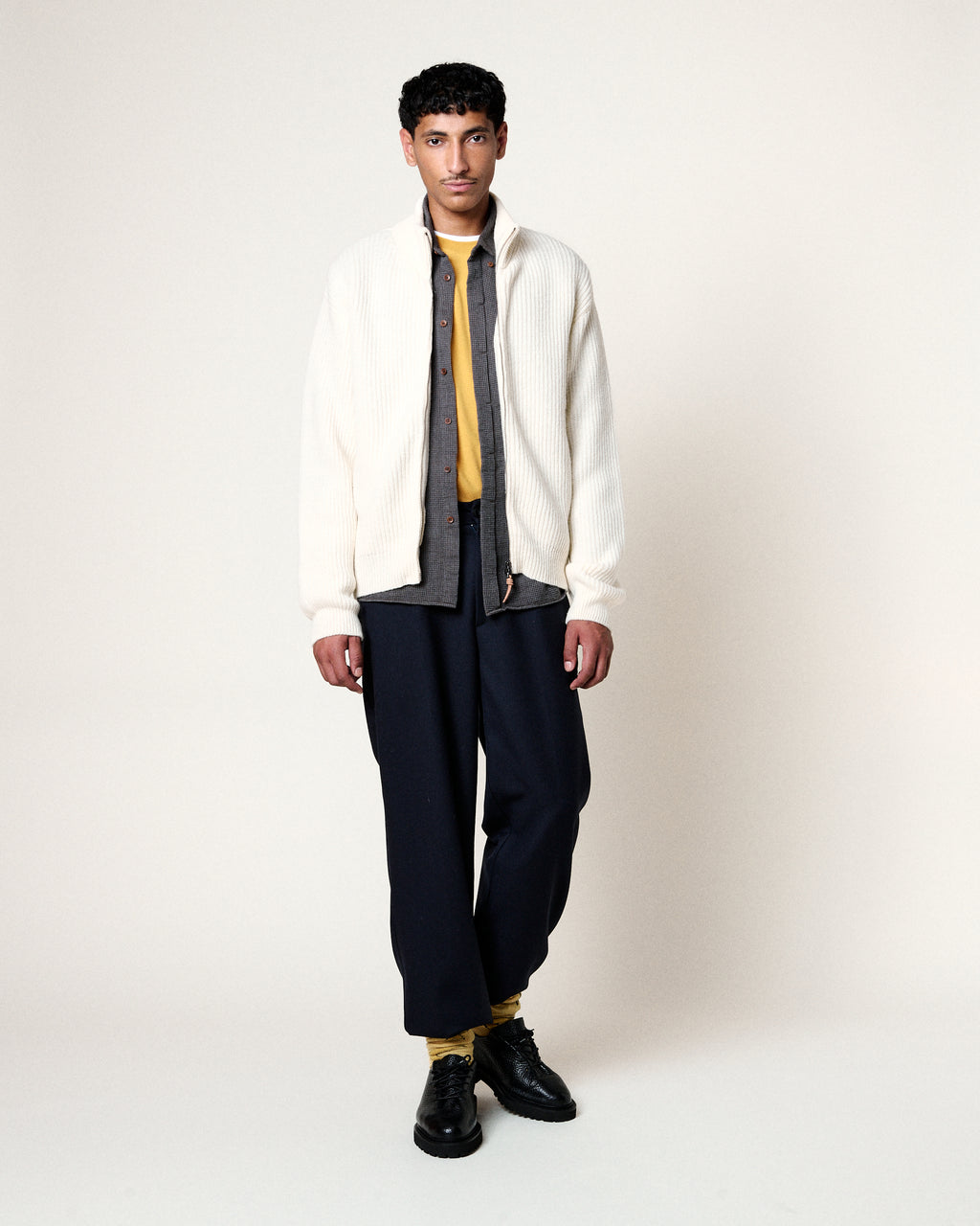 EWAN SHETLAND CREAM SWEATER