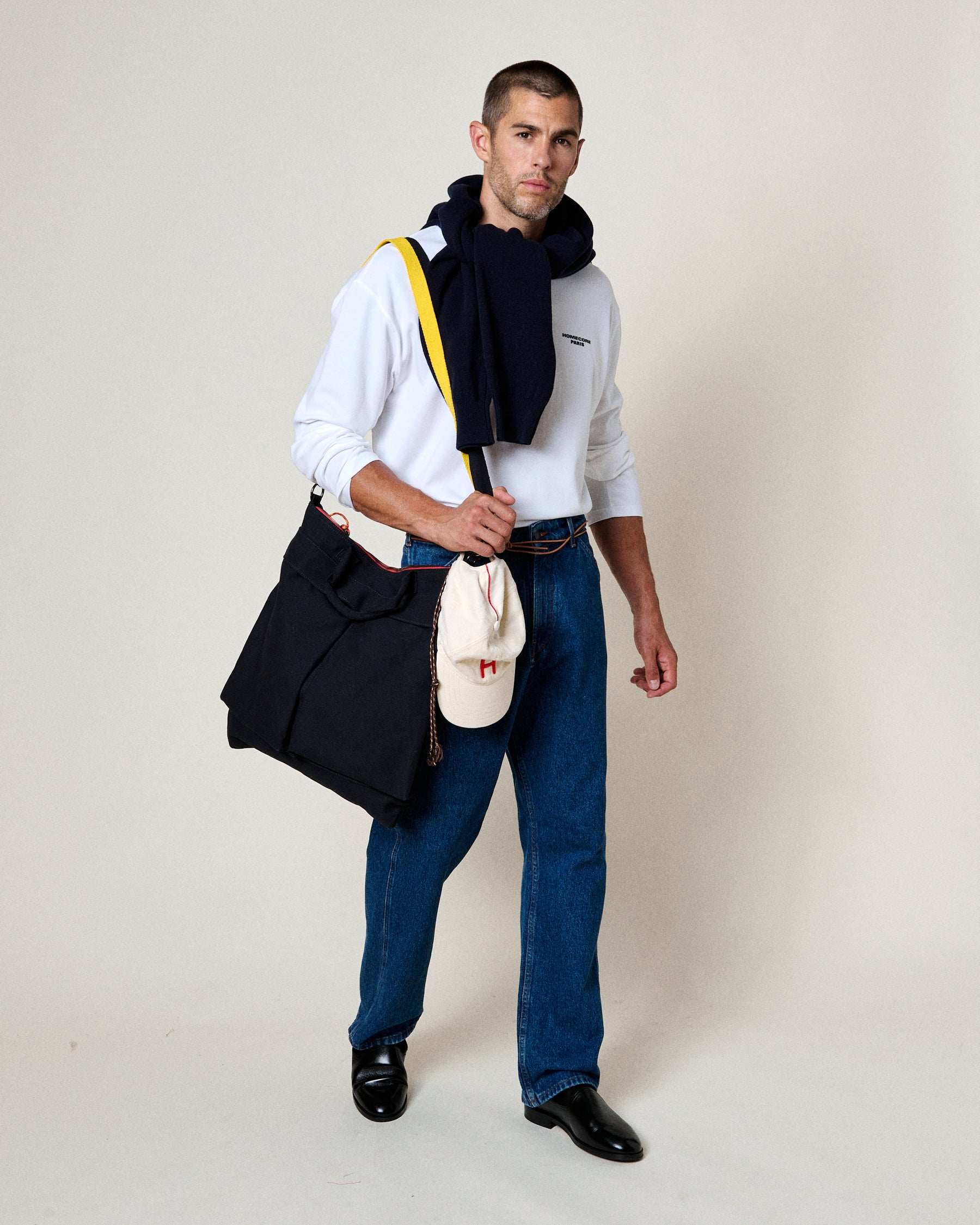 LONG SLEEVE FELI TEE WHITE