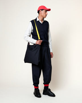 SLEEVELESS SWEATER FIRAS MERINO NAVY