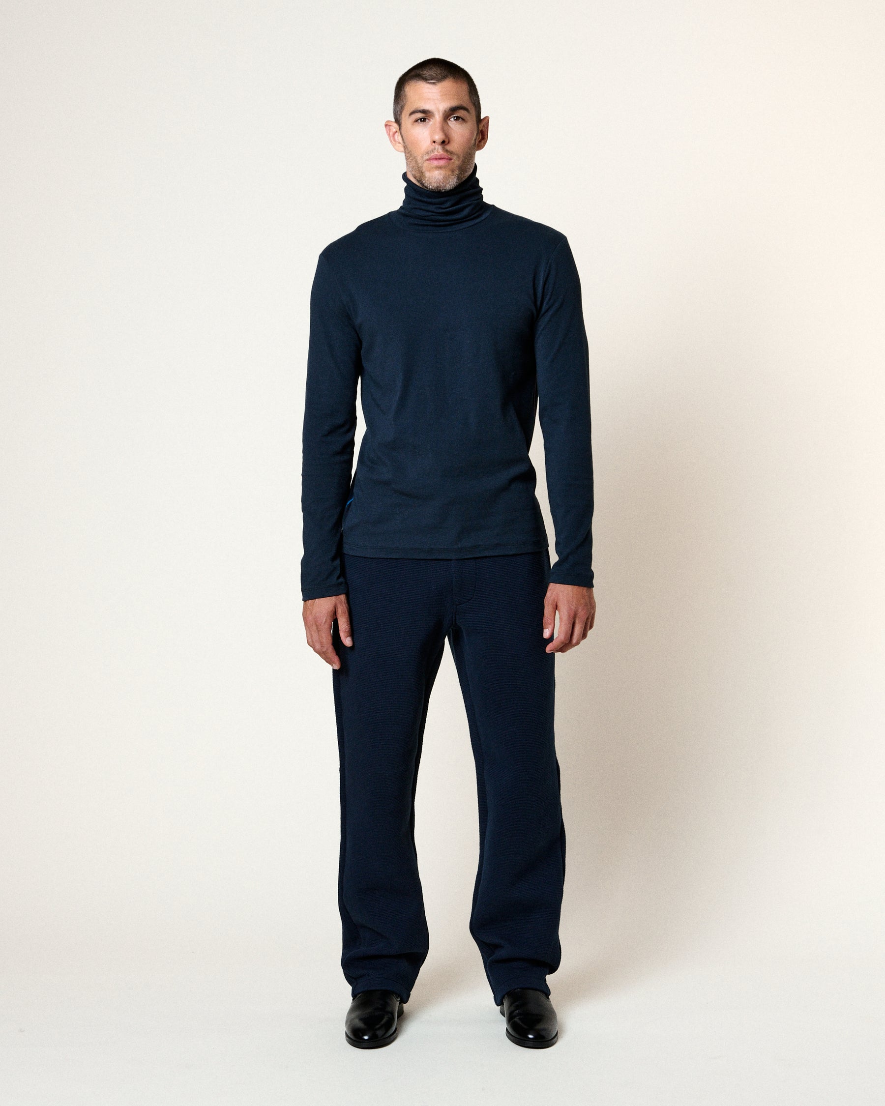 LONG SLEEVE TEE LIGHT NECK NAVY