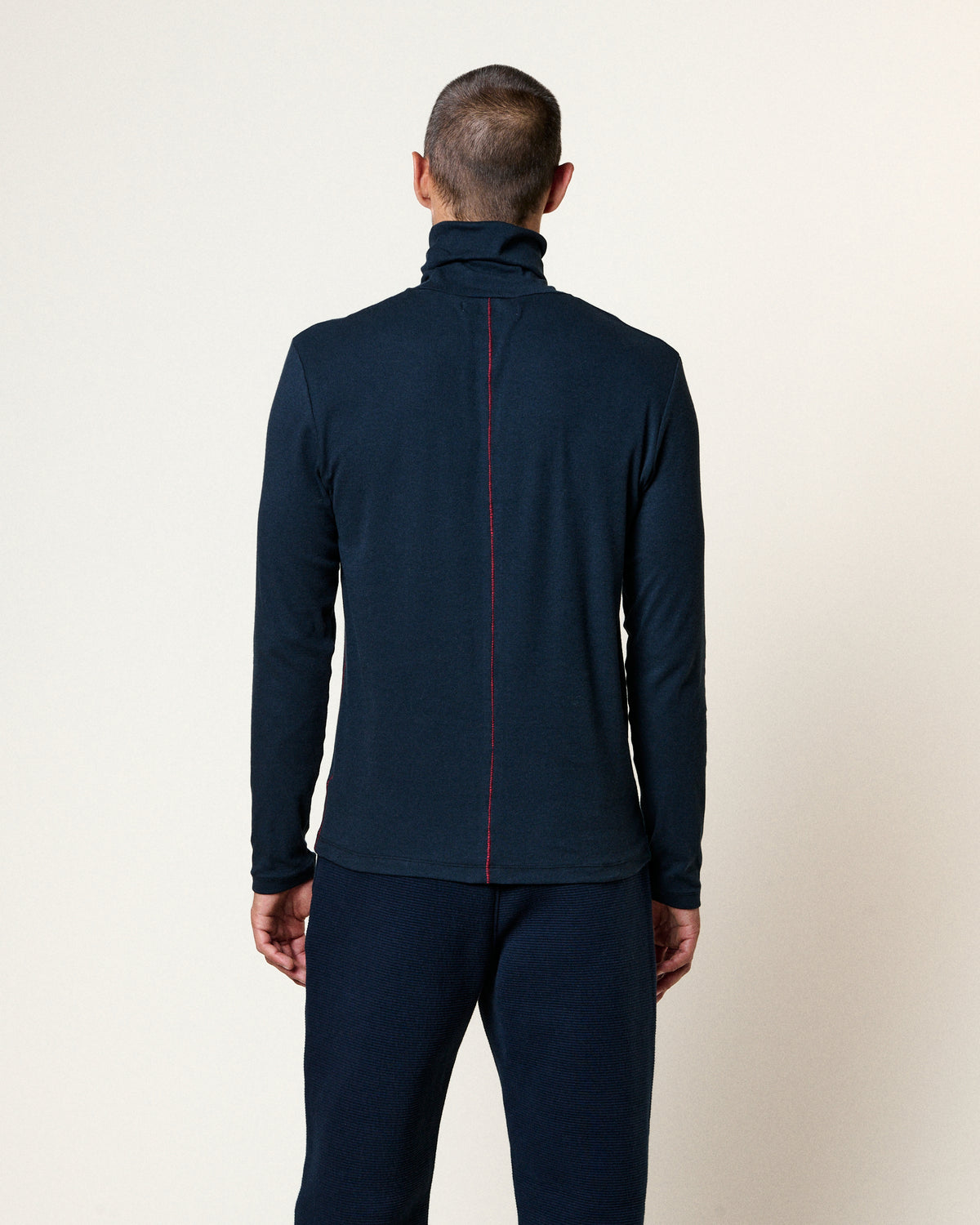 T-SHIRT MANCHES LONGUES LIGHT NECK BRIGHT NAVY