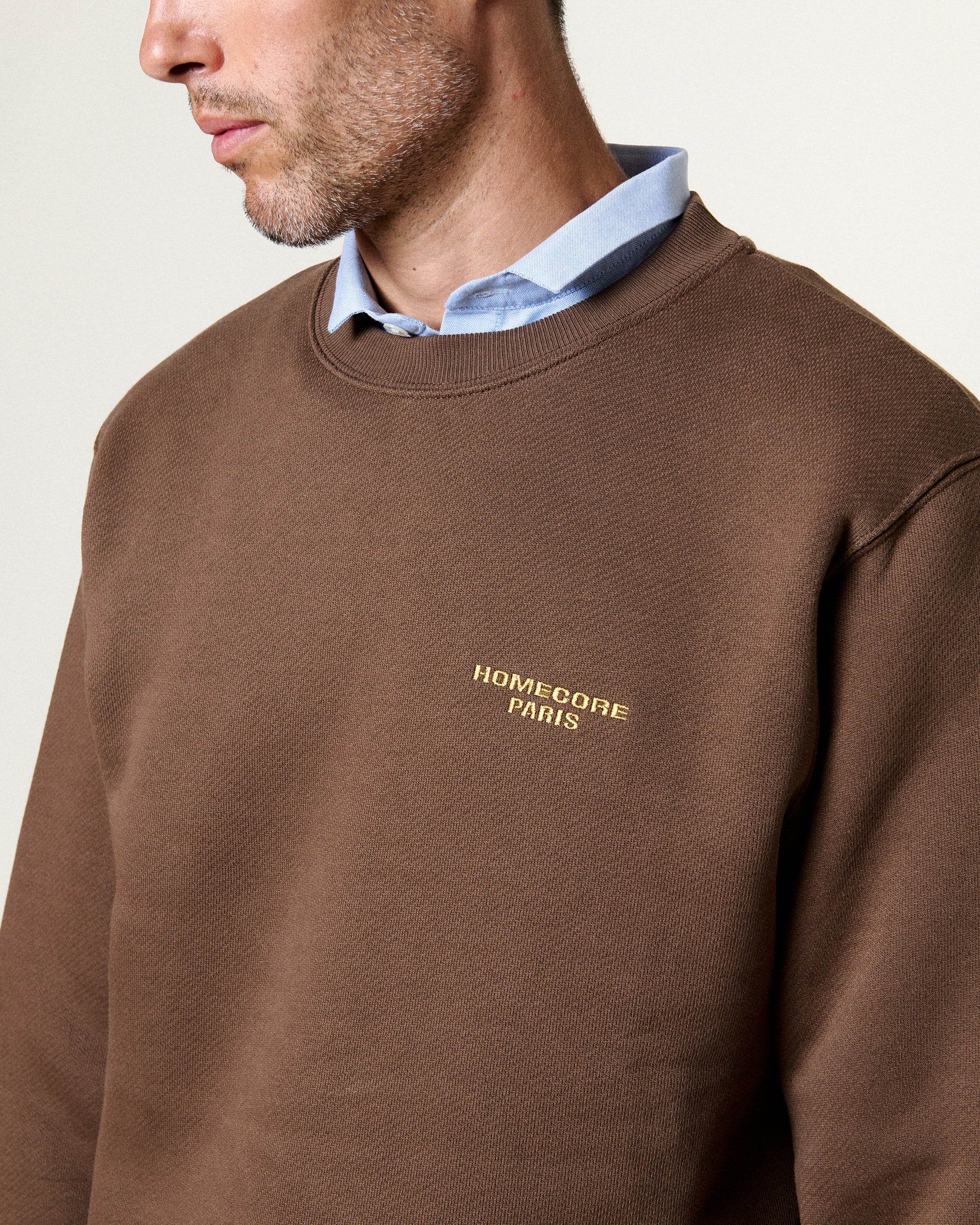 SWEATSHIRT MKO LOGO COCOA
