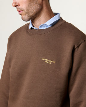 SWEATSHIRT MKO LOGO COCOA