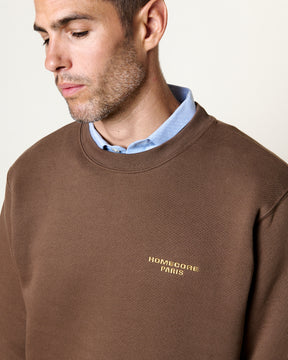 SWEATSHIRT MKO LOGO COCOA
