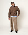 SWEATSHIRT MKO LOGO COCOA