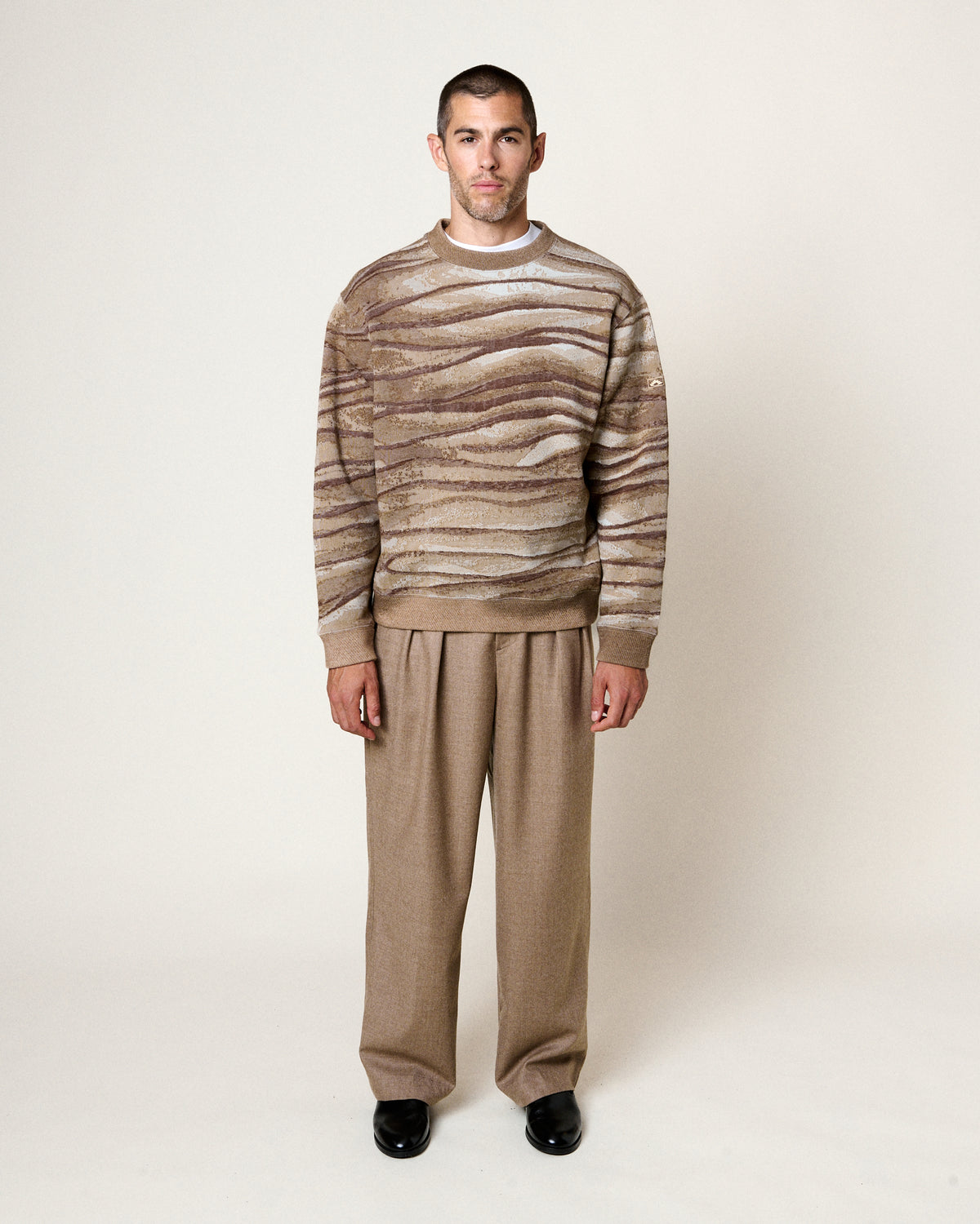 SWEATSHIRT PAC TIME LAYERS MULTI-BROWN