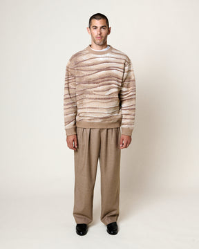 SWEATSHIRT PAC TIME LAYERS MULTI-BROWN