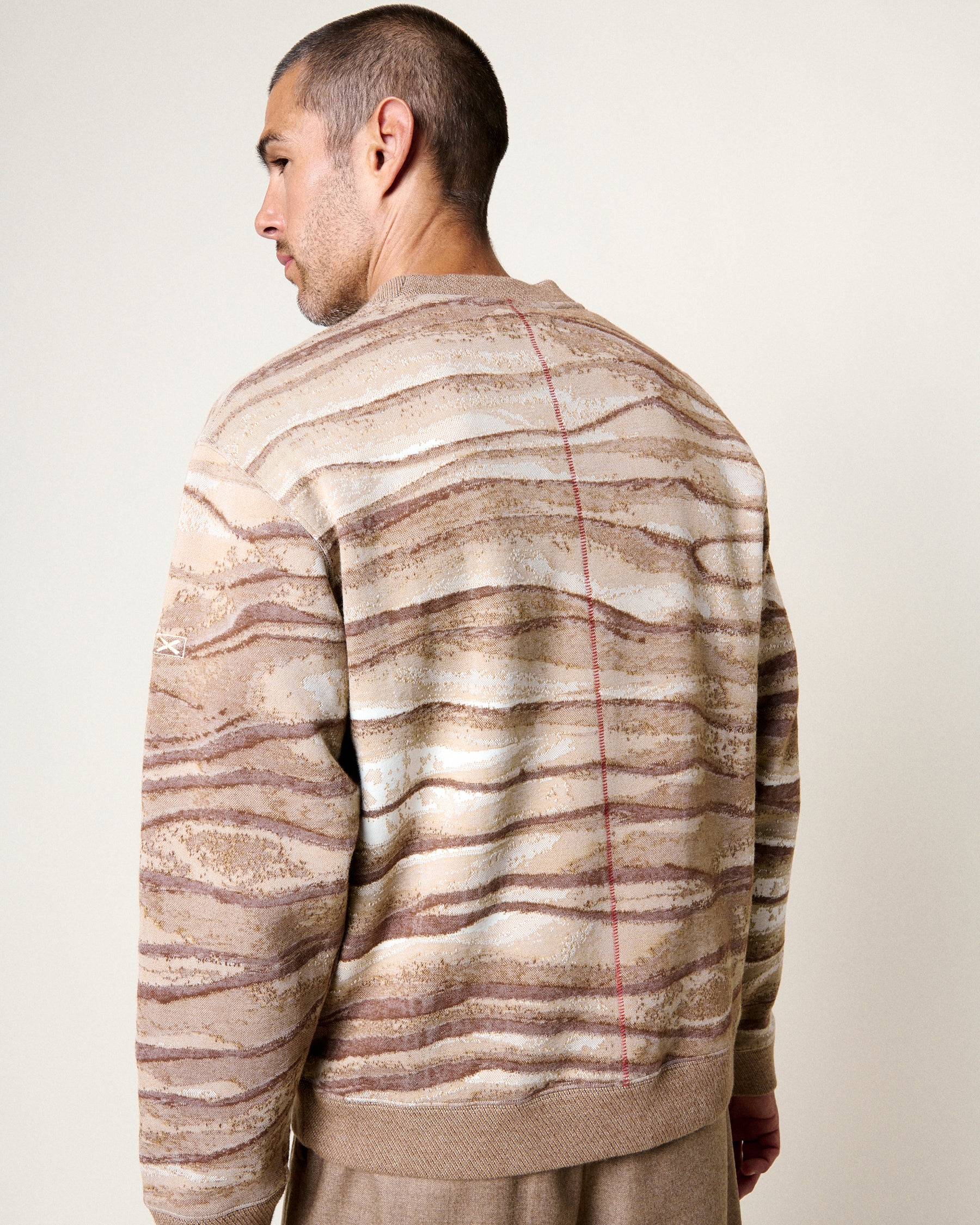 SWEATSHIRT PAC TIME LAYERS MULTI-BROWN