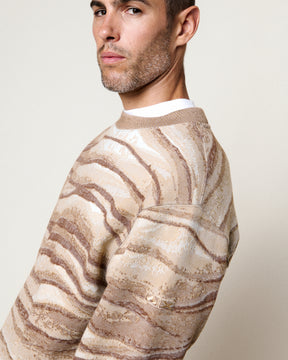 SWEATSHIRT PAC TIME LAYERS MULTI-BROWN