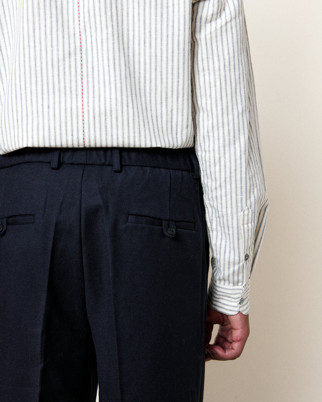 PAULO SLEEK NAVY TROUSERS