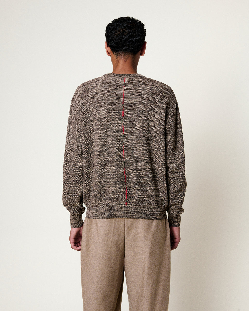 STAMFORD SPECKLED BROWN SWEATER