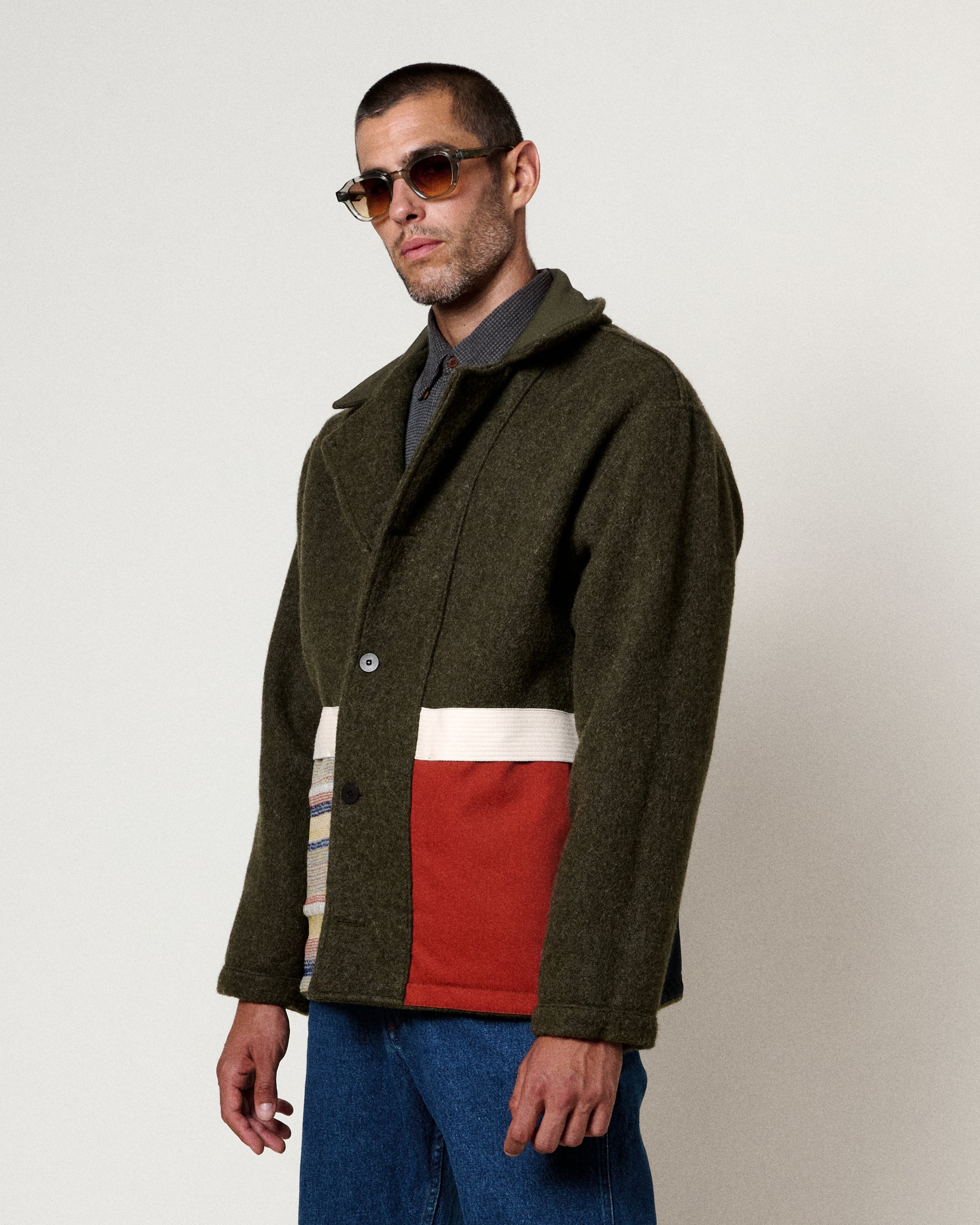 JACKET SWIT SHEEP GREENERY