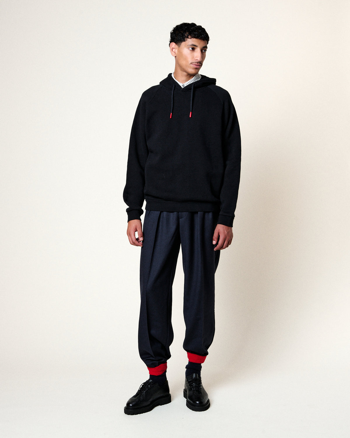 BLACK TERRY HOODIE