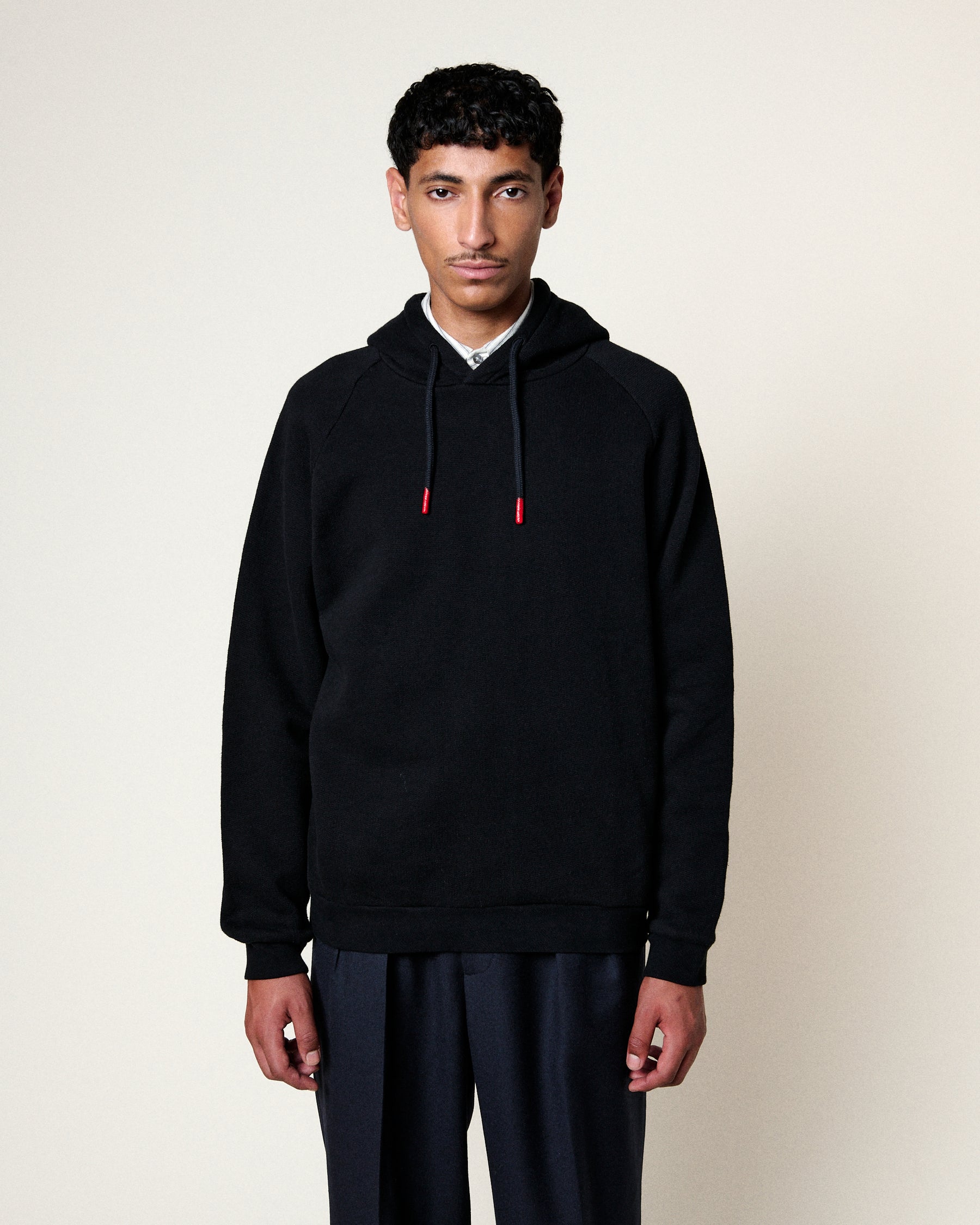BLACK TERRY HOODIE