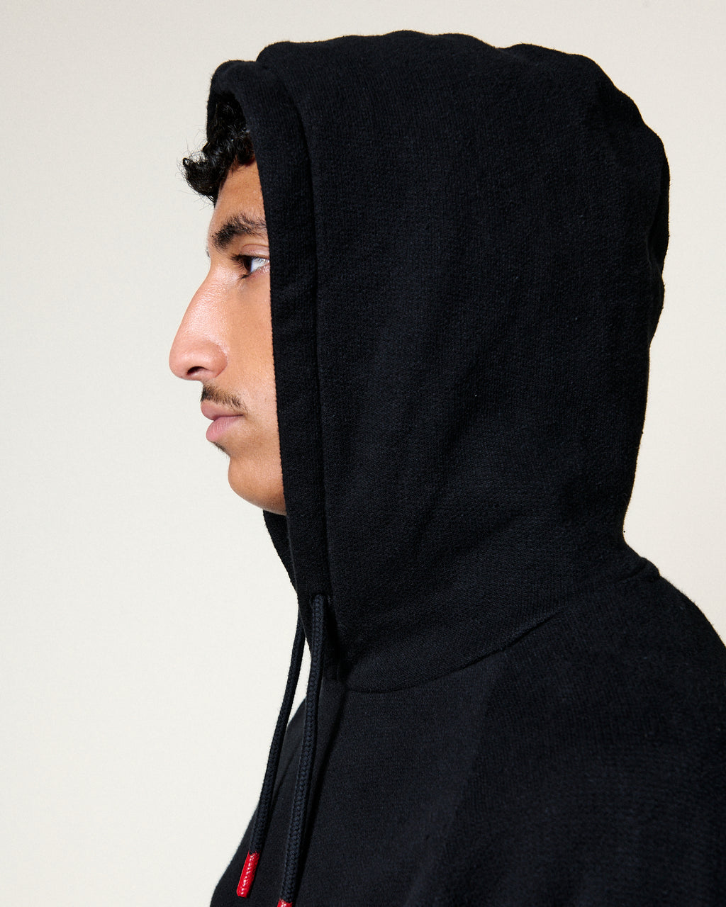 BLACK TERRY HOODIE