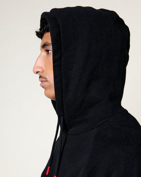 BLACK TERRY HOODIE