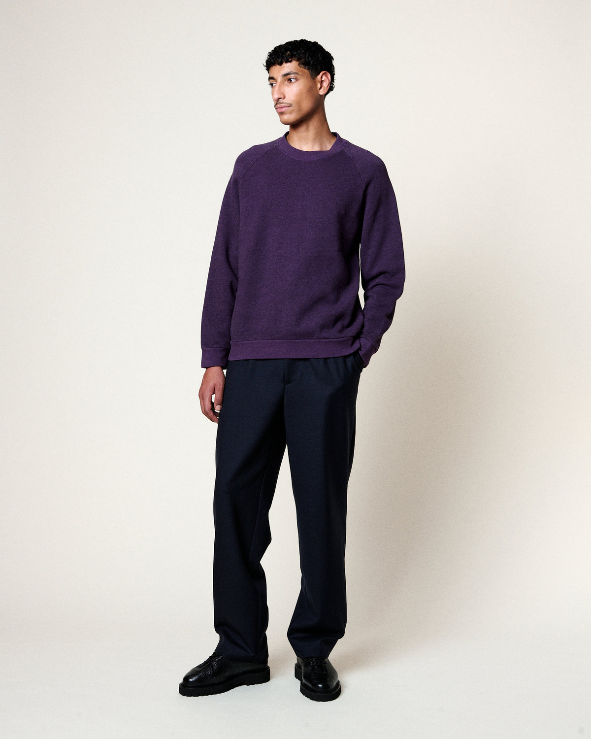 TERRY SWEATSHIRT GRAPE