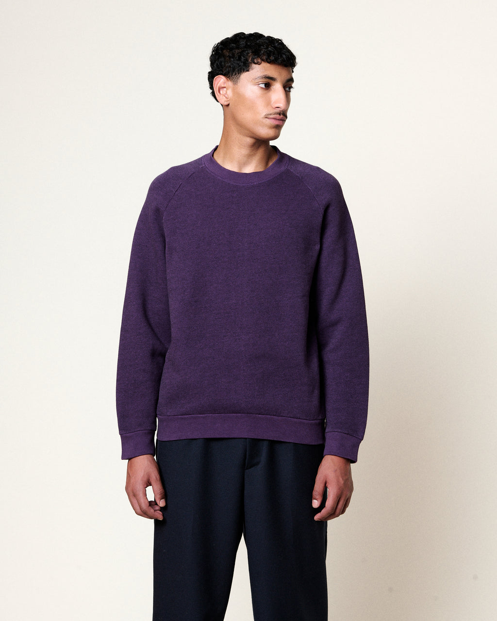 TERRY SWEATSHIRT GRAPE