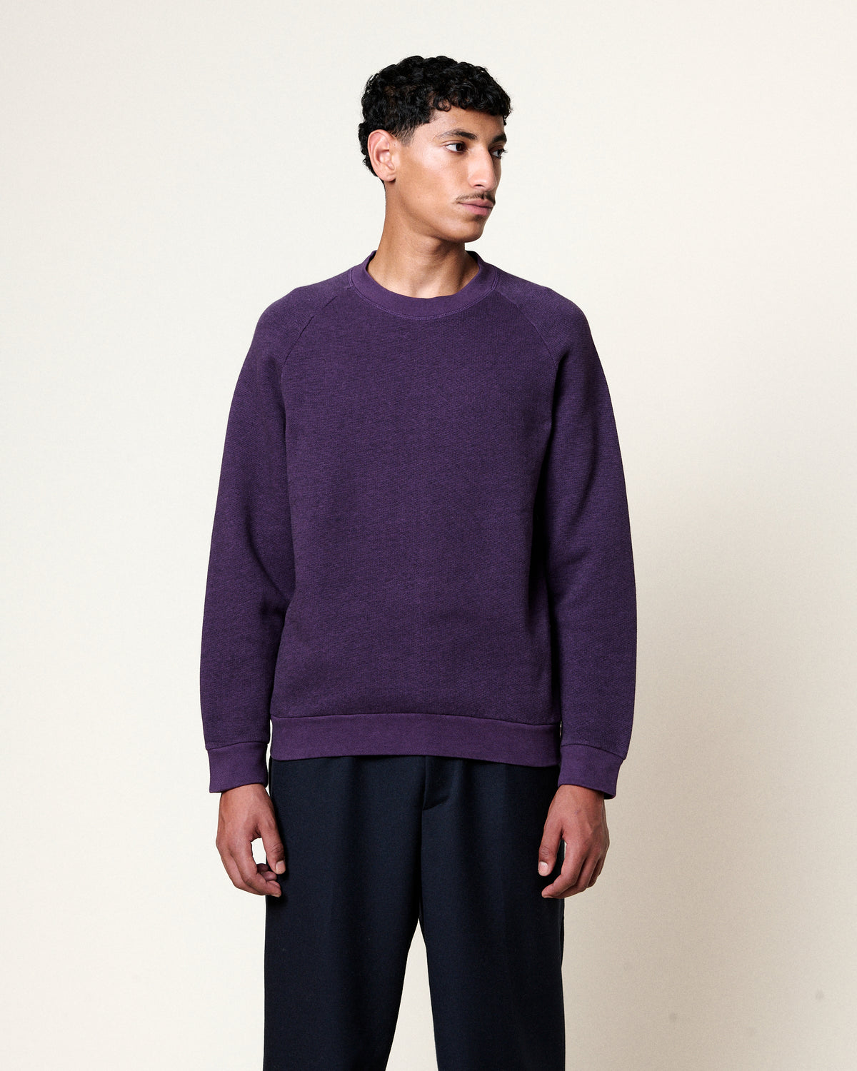 SWEATSHIRT TERRY GRAPE