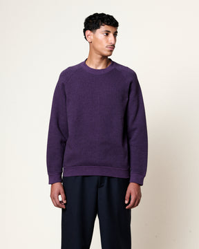 TERRY SWEATSHIRT GRAPE