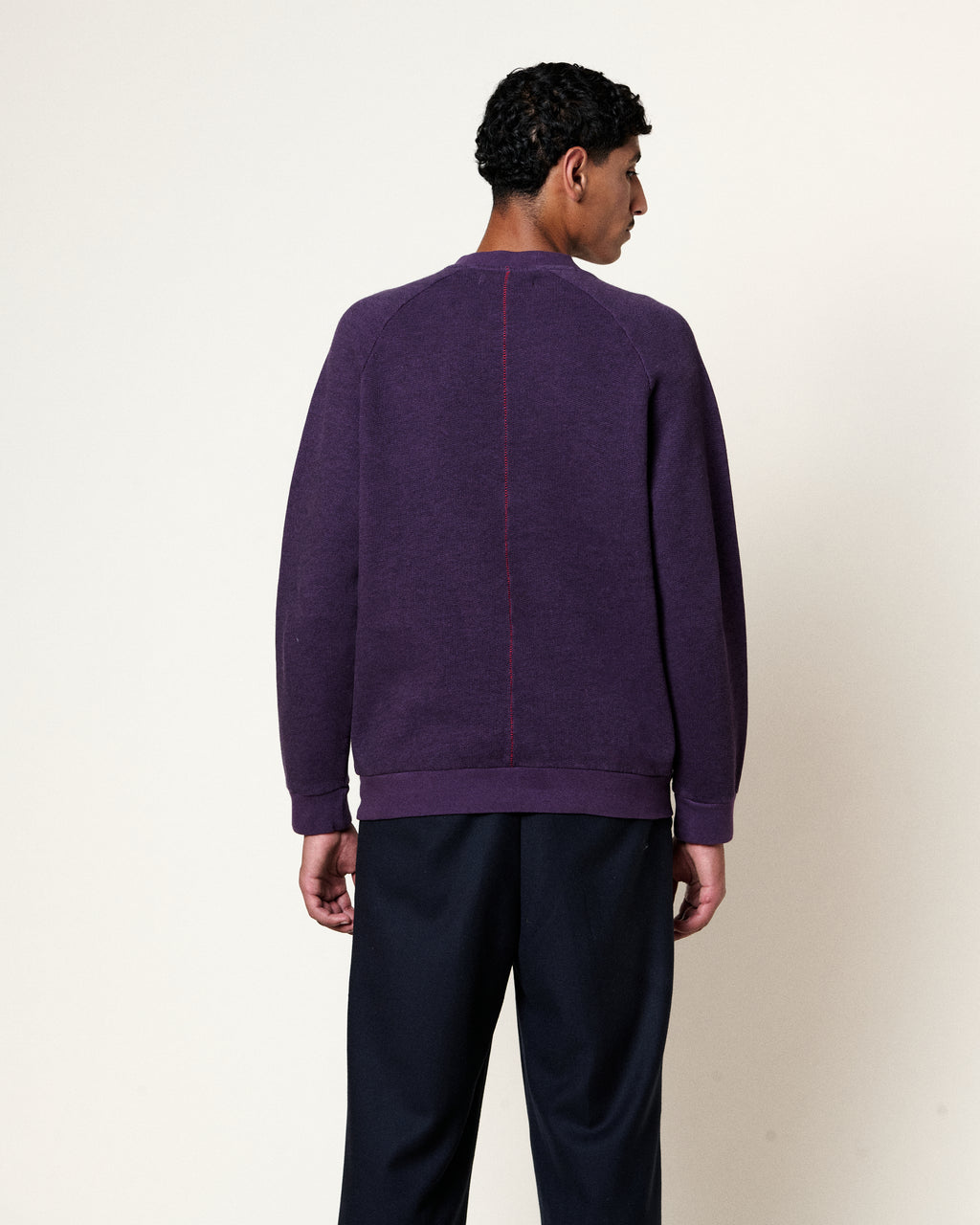 TERRY SWEATSHIRT GRAPE