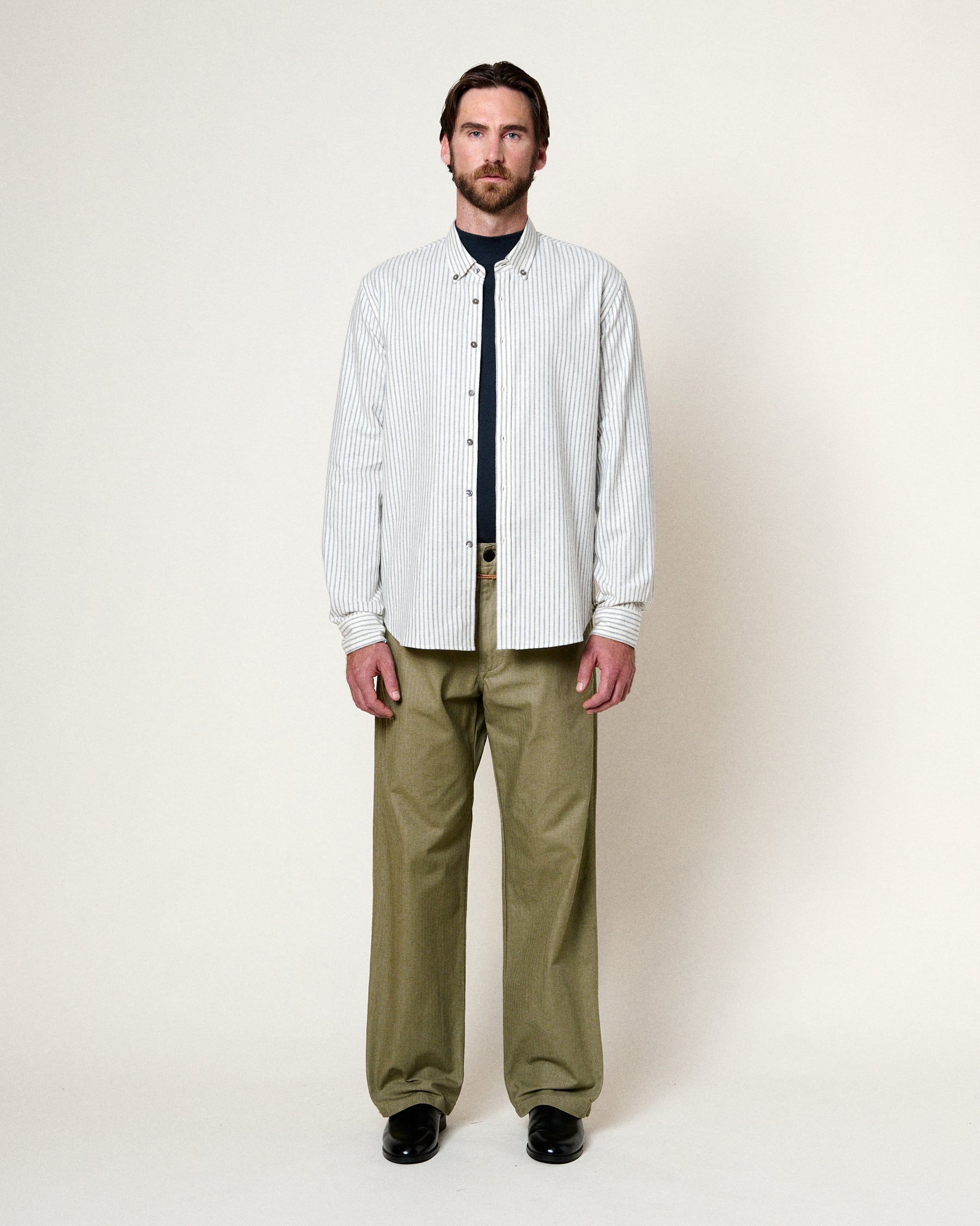 CHEMISE TOKYO SAPPORO BLUE STRIPES