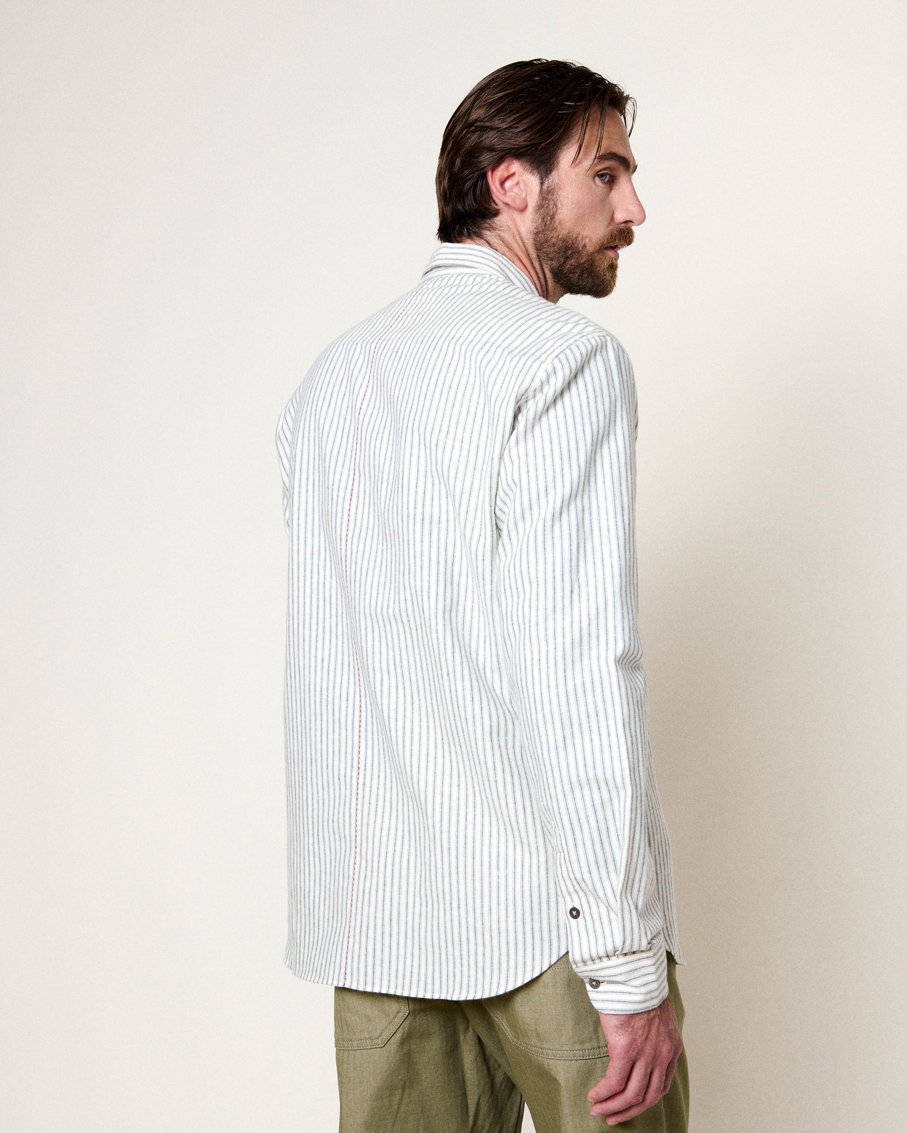 CHEMISE TOKYO SAPPORO BLUE STRIPES