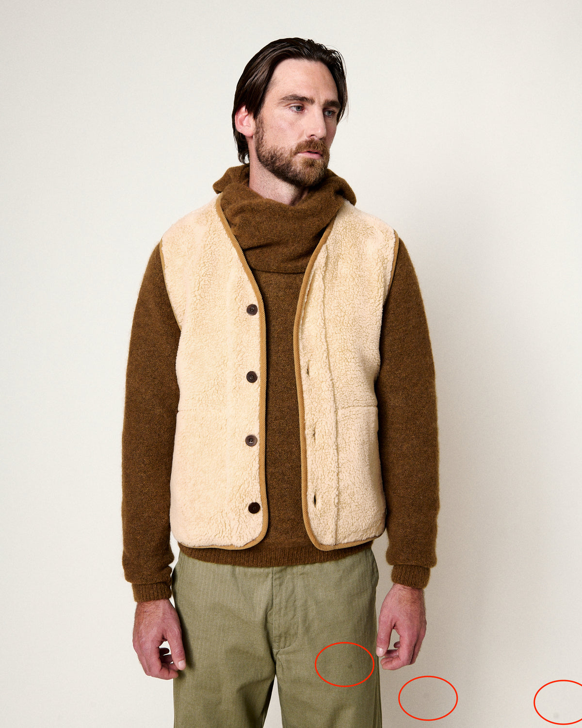 VESTE SANS MANCHES TROY CREAM