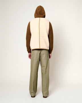 TROY CREAM SLEEVELESS VEST
