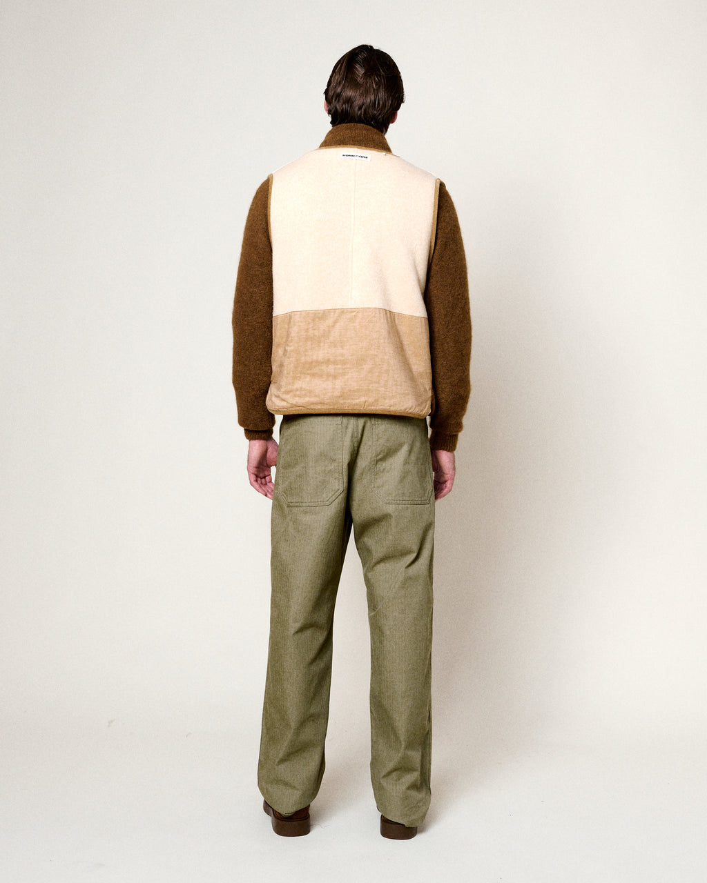 TROY CREAM SLEEVELESS VEST