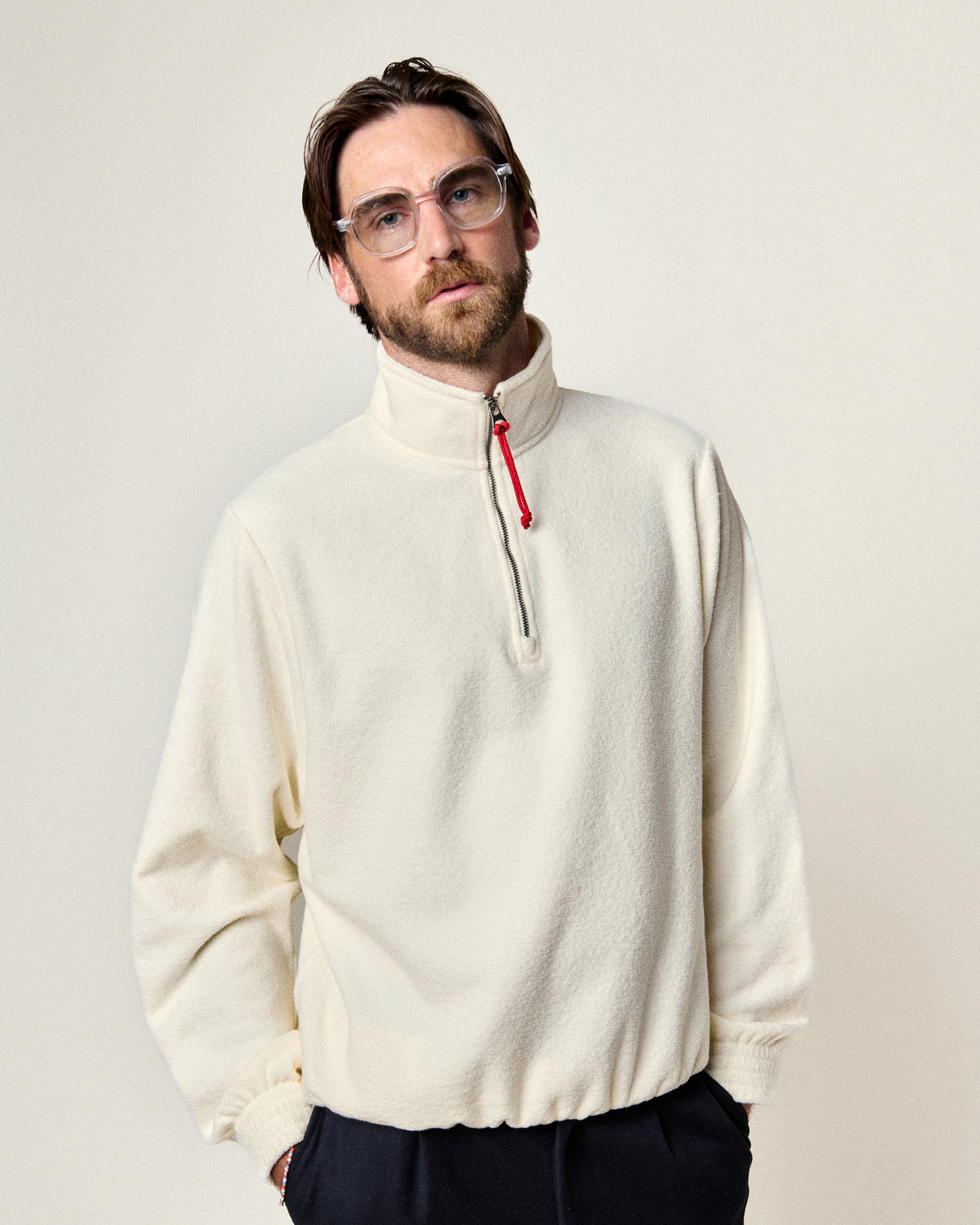 SWEATSHIRT ATYS ECRU