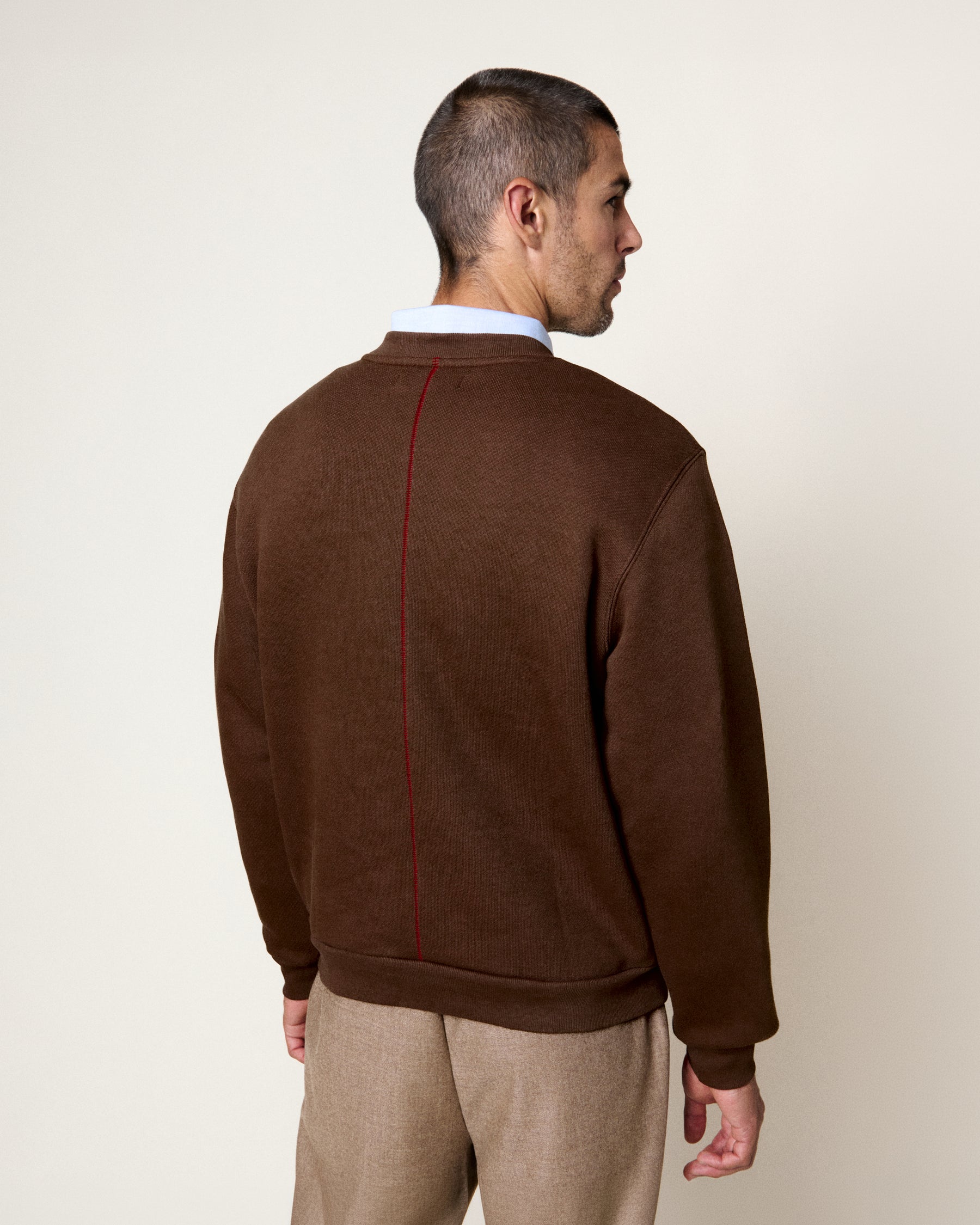 SWEATSHIRT MKO LOGO COCOA