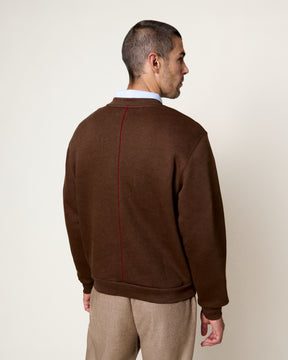 SWEATSHIRT MKO LOGO COCOA