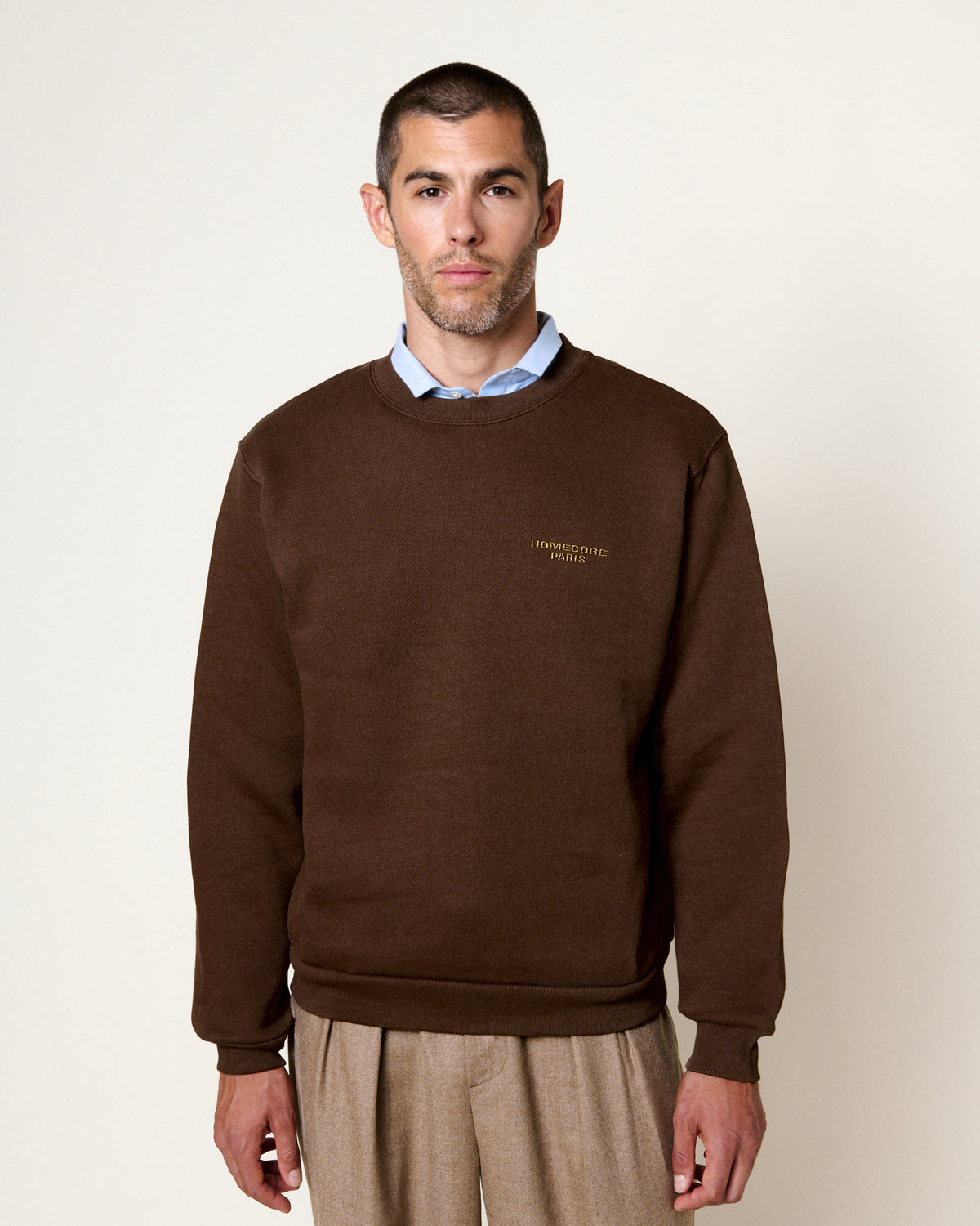 SWEATSHIRT MKO LOGO COCOA