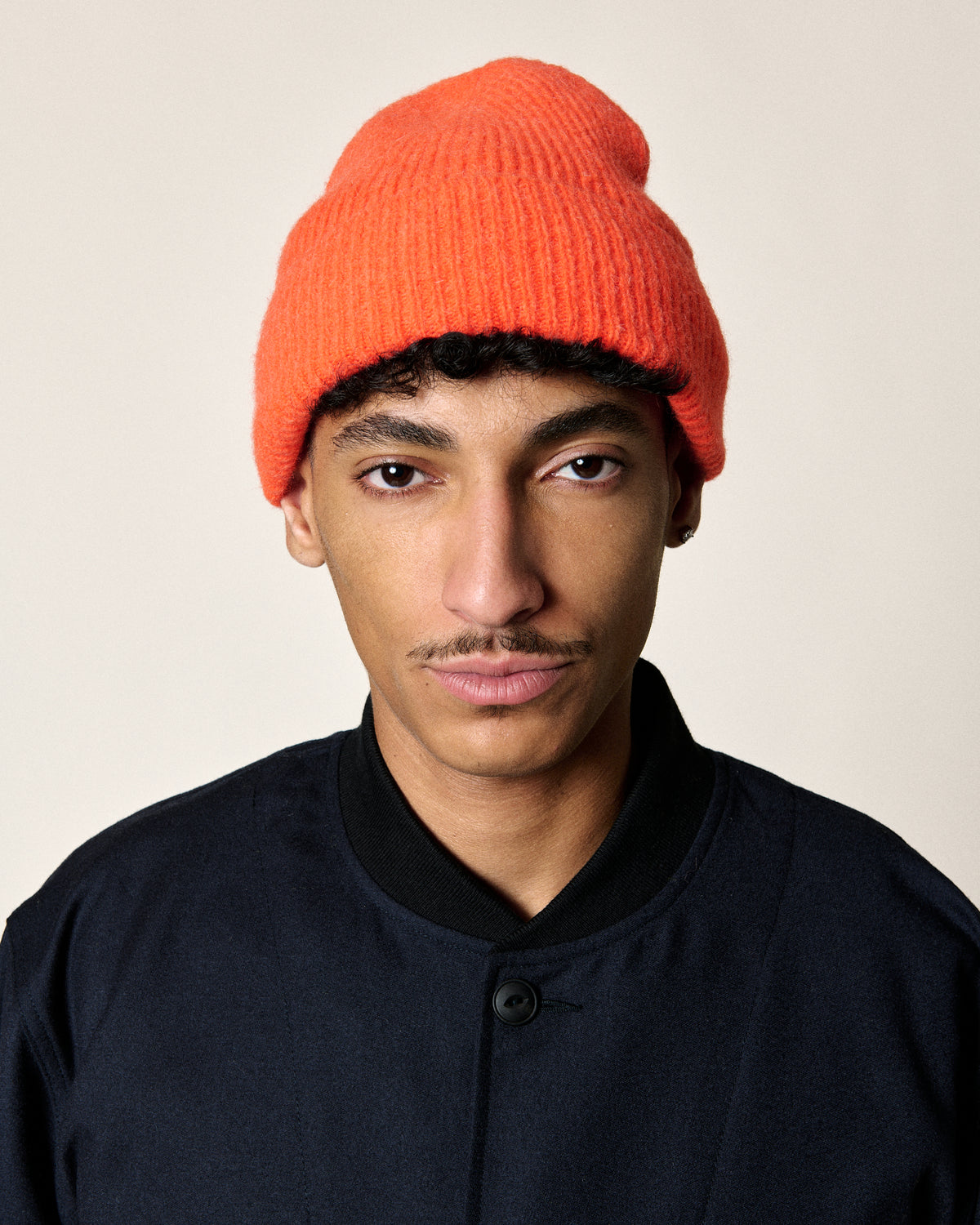 BABY HAT BRIGHT ORANGE