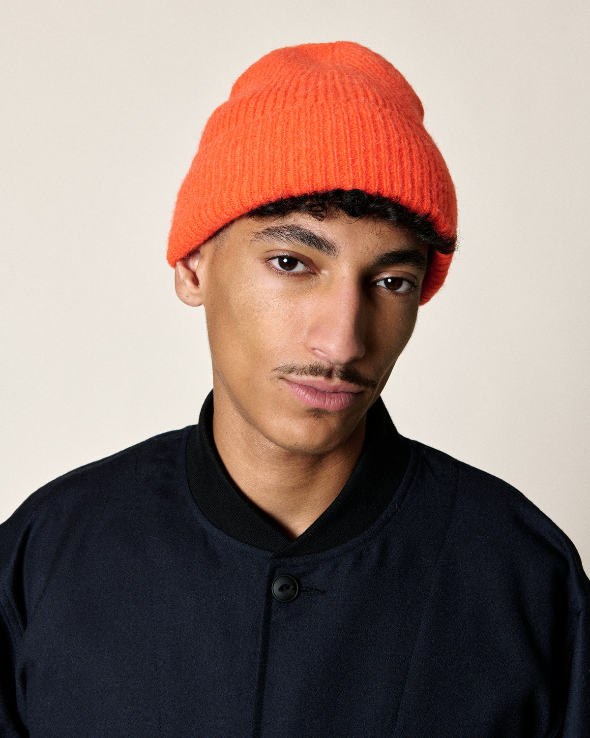 BABY HAT BRIGHT ORANGE