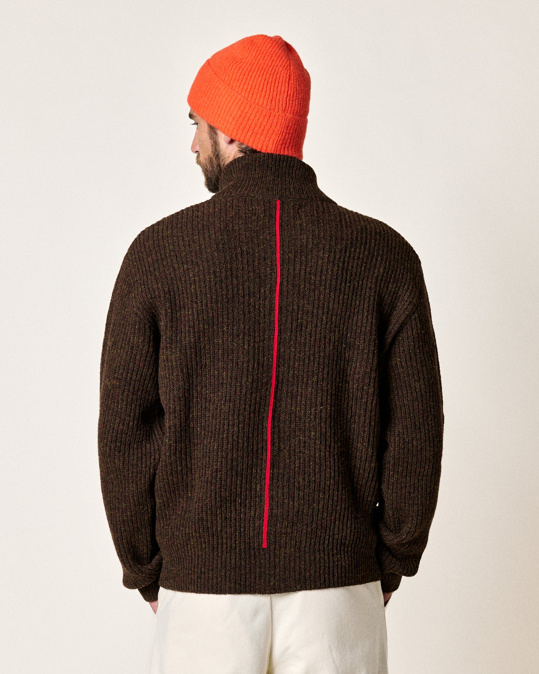 CARDIGAN EWAN SHETLAND BRILLIANT BROWN
