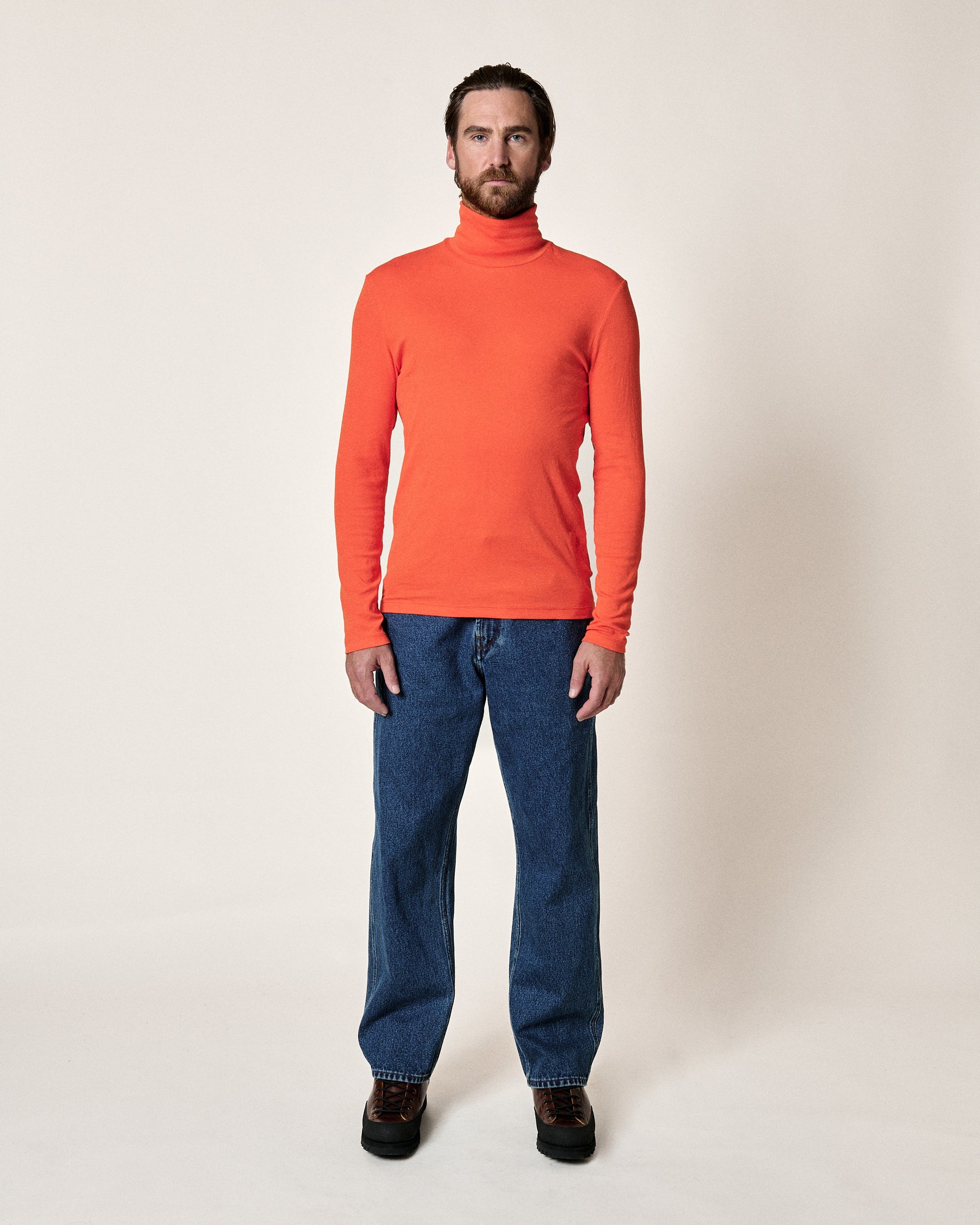 T-SHIRT MANCHES LONGUES LIGHT NECK BRIGHT ORANGE