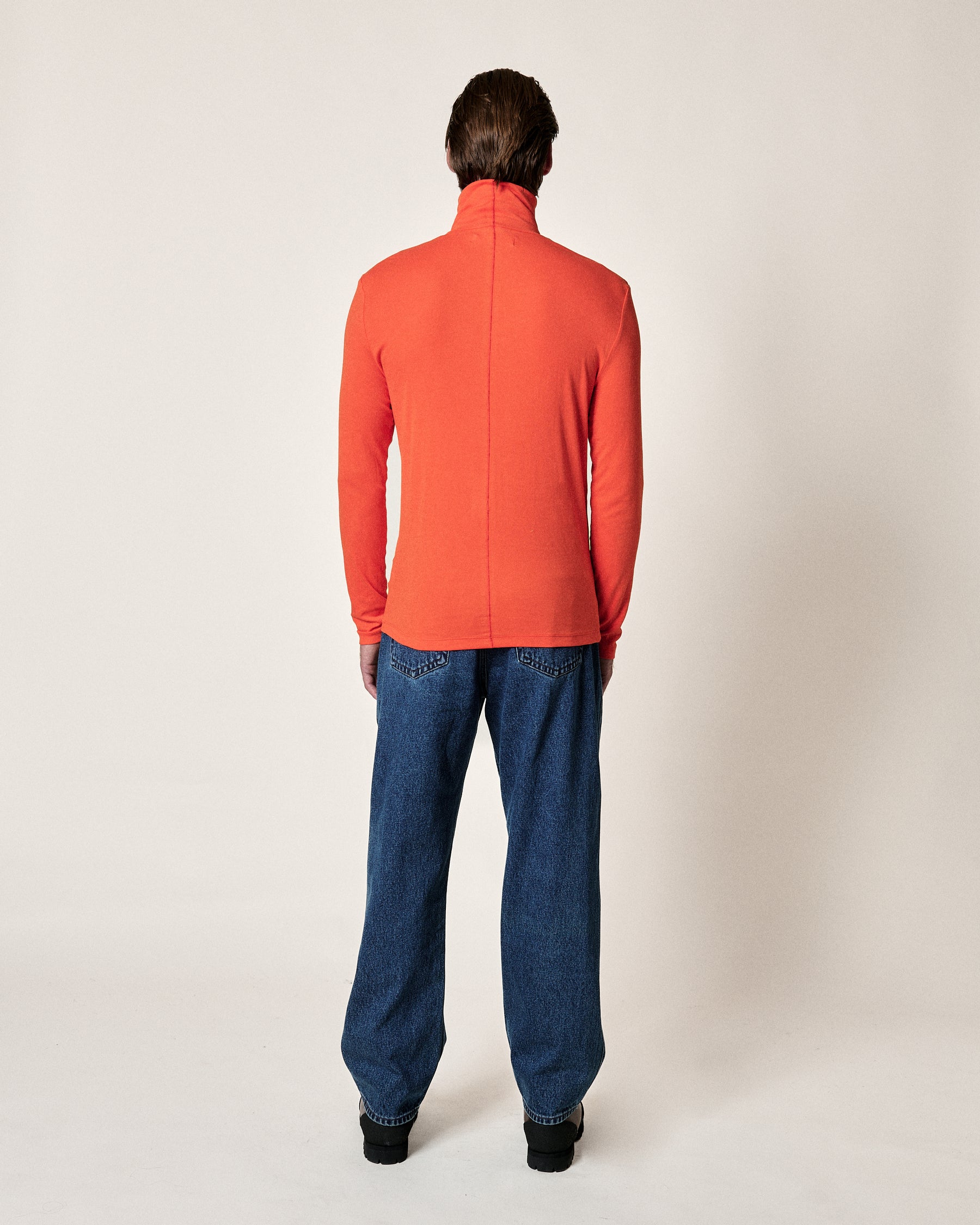 T-SHIRT MANCHES LONGUES LIGHT NECK BRIGHT ORANGE