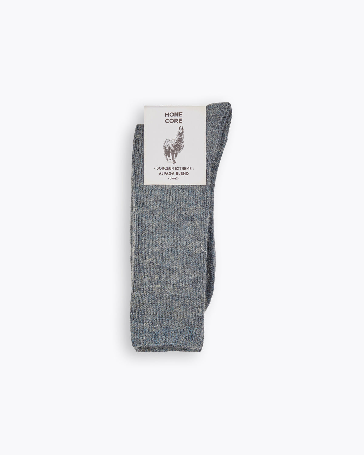 DENIM BLUE ALPACA BLEND SOCKS