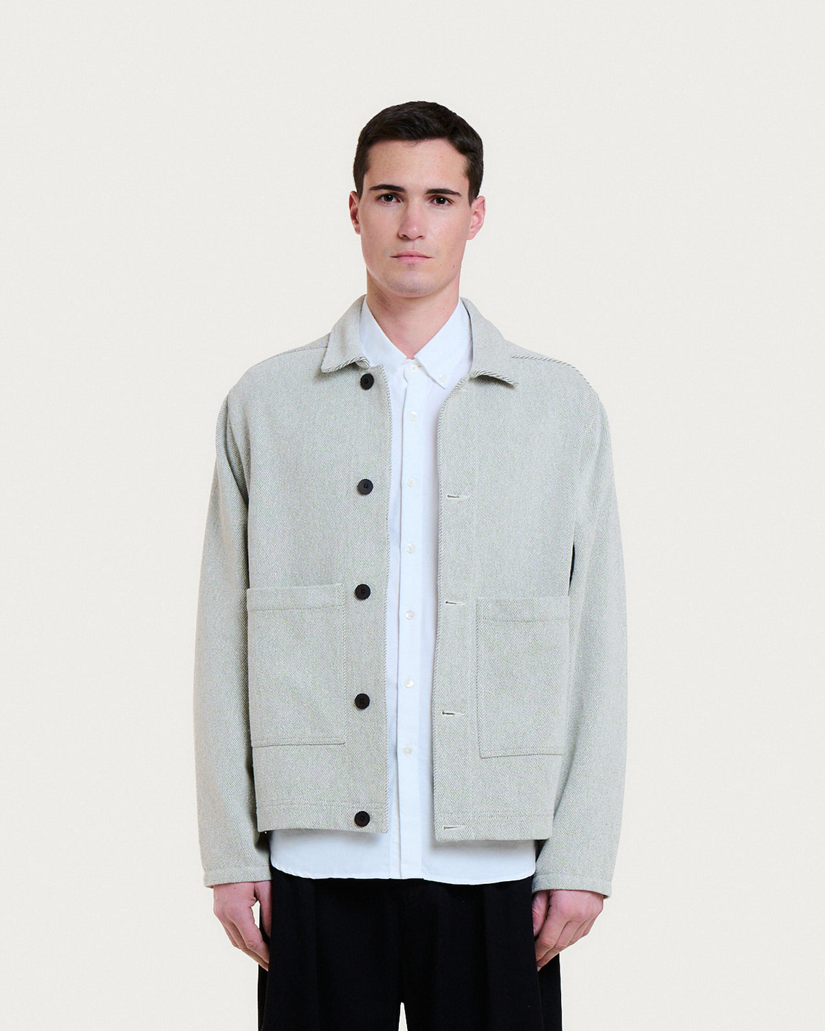 AMARI MARCIO GREEN-CREAM JACKET