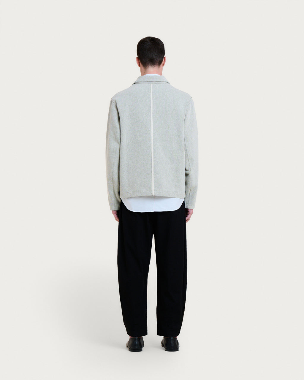 VESTE AMARI MARCIO GREEN-CREAM